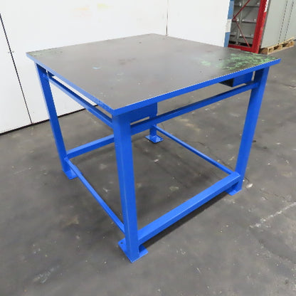 39" x 43" Steel Top Work Bench Welding Table 1" Top 36" Tall