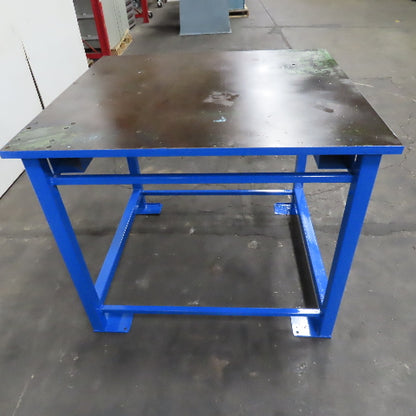 39" x 43" Steel Top Work Bench Welding Table 1" Top 36" Tall