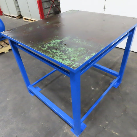 39" x 43" Steel Top Work Bench Welding Table 1" Top 36" Tall