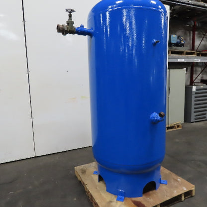 295 Gallon Vertical Compressed Air Reciever Storage Tank 200 PSI