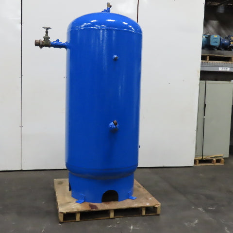 295 Gallon Vertical Compressed Air Reciever Storage Tank 200 PSI