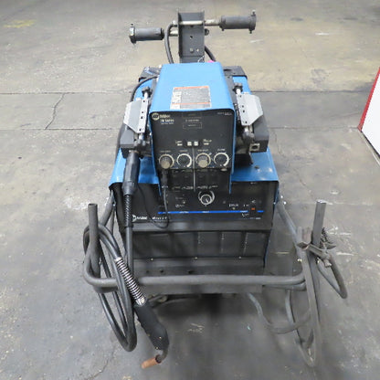 Miller 452 Deltaweld MIG Wire Welder 450A 480V 3Ph D-75S Dual Feeder Wheel Pkg.