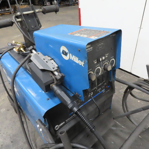 Miller 452 Deltaweld MIG Wire Welder 450A 480V 3Ph D-75S Dual Feeder Wheel Pkg.