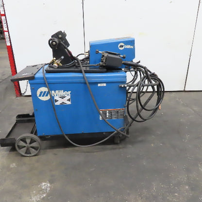 Miller 452 Deltaweld MIG Wire Welder 450A 480V 3Ph D-75S Dual Feeder Wheel Pkg.