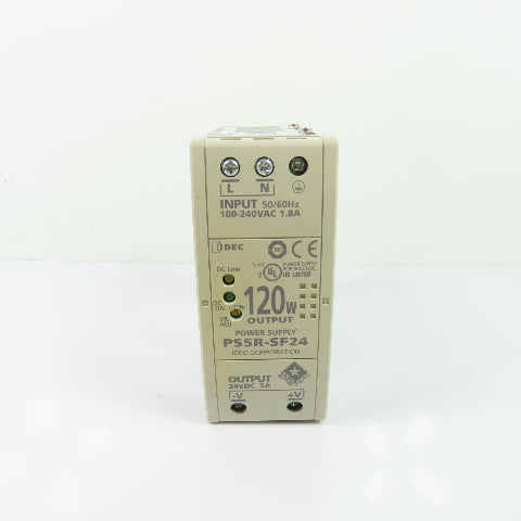 IDEC PS5R-SF24 Power Supply 24VDC 5A 120W Output 100-240VAC Input