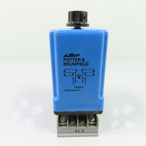 AMF Potter & Brumfield CB-1004B70 Time Delay Relay 0.6 to 60 Sec 10A 120VAC