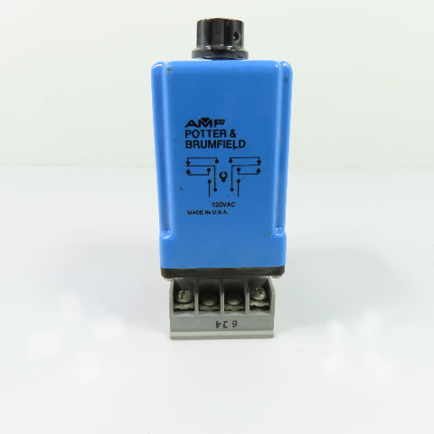 AMF Potter & Brumfield CB-1004B70 Time Delay Relay 0.6 to 60 Sec 10A 120VAC