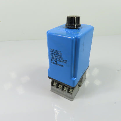 AMF Potter & Brumfield CB-1004B70 Time Delay Relay 0.6 to 60 Sec 10A 120VAC