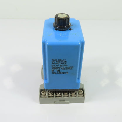 Potter & Brumfield CB-1023B78 Time Delay Relay 120VAC 10A 0.6-60 Sec
