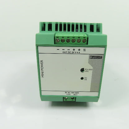 Phoenix Contact MINI-PS-100-240AC/24DC/4 Mini Power Supply 24VDC 4A Out 100-240V