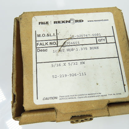 Falk 0704601 1030T Steelflex Grid Coupling Hub 1.375" Bore 5/16" x 5/32" KW