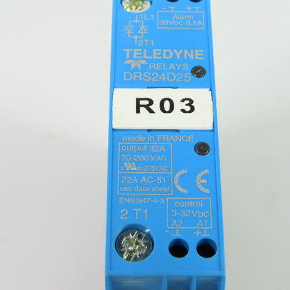 Teledyne Relays DRS24D25 Solid State Relay 32A 70-280VAC Output 3-32VDC Control