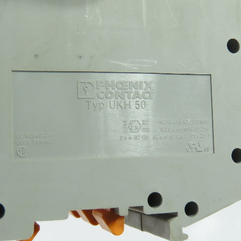 Phoenix Contact 3009118 UKH 50 3-Pole Feed-Through Modular Terminal 1000V 150A