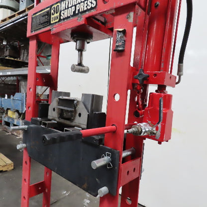Big Red 30 Ton Manual H Frame Hydraulic Shop Press 6" Stroke