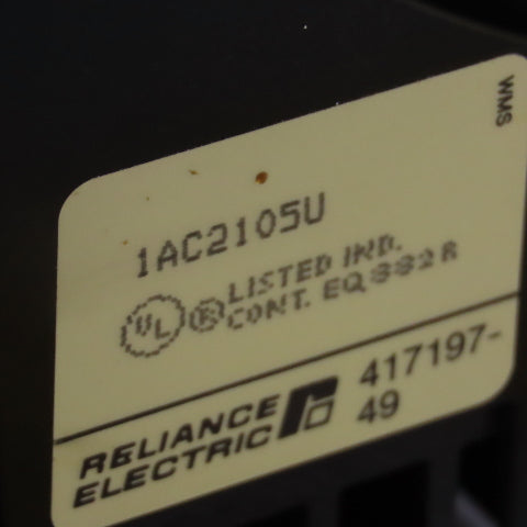 Reliance Electric 1AC2105U 5HP AC VS Drive 230V 3Ph