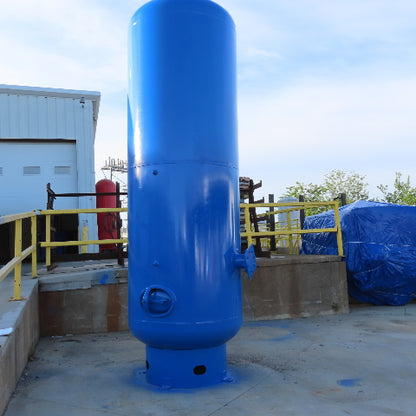 1550 Gallon Vertical Compressed Air Reciever Storage Tank 150PSI