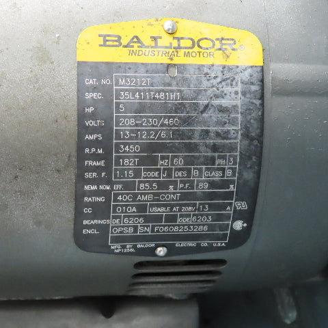 Hartzell A07T4-201PB100STOPL2 350 CFM High Pressure Blower 208-460V 5Hp 3450RPM