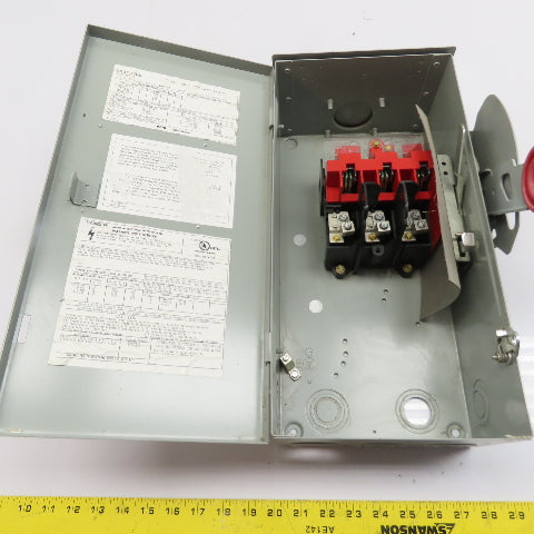 Eaton Cutler-Hammer DH362URK 60A 3-P Non-Fusible Safety Disconnect Switch 600VAC