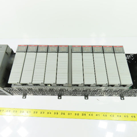 Allen-Bradley 1746-A13 SLC 500 13-Slot Rack Chassis W/ 1746-P2 & (10)1746-IA16