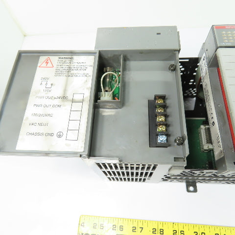 Allen-Bradley 1746-A13 SLC 500 13-Slot Rack Chassis W/ 1746-P2 & (10)1746-IA16
