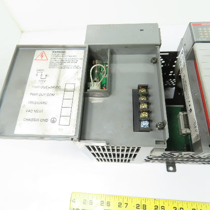Allen-Bradley 1746-A13 SLC 500 13-Slot Rack Chassis W/ 1746-P2 & (10)1746-IA16