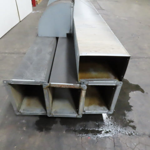 13" x 10" Rectangular Ventilation Duct 40' Run W/ 2 90° Elbows