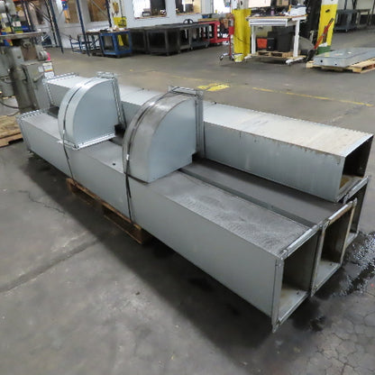 13" x 10" Rectangular Ventilation Duct 40' Run W/ 2 90° Elbows