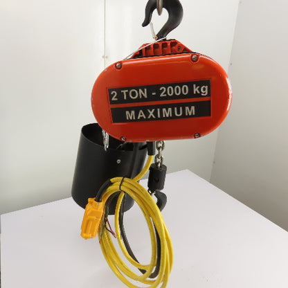CM Lodestar Model RRS 2Ton 4000LB Electric Chain Hoist 20'Lift 16FPM 230/460 3Ph