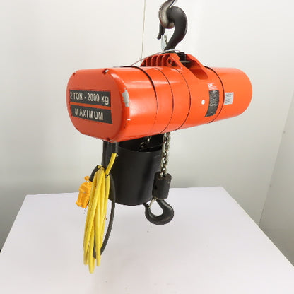 CM Lodestar Model RRS 2Ton 4000LB Electric Chain Hoist 20'Lift 16FPM 230/460 3Ph