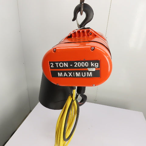 CM Lodestar Model RRS 2Ton 4000LB Electric Chain Hoist 20'Lift 16FPM 230/460 3Ph