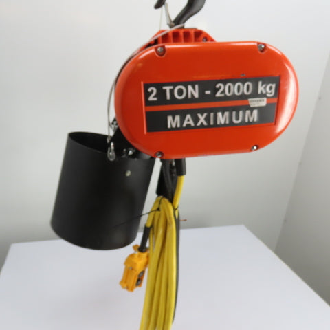 CM Lodestar Model RRS 2Ton 4000LB Electric Chain Hoist 20'Lift 16FPM 230/460 3Ph