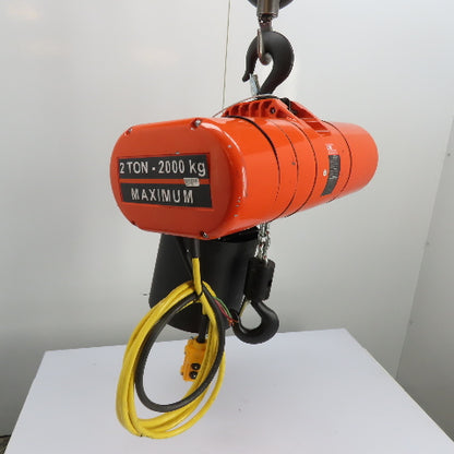 CM Lodestar Model RRS 2Ton 4000LB Electric Chain Hoist 20'Lift 16FPM 230/460 3Ph