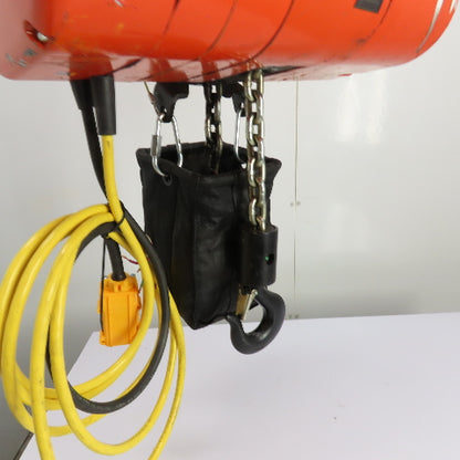 CM Lodestar Model RRS 2Ton 4000LB Electric Chain Hoist 20'Lift 16FPM 230/460 3Ph