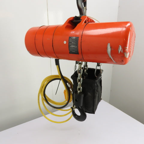CM Lodestar Model RRS 2Ton 4000LB Electric Chain Hoist 20'Lift 16FPM 230/460 3Ph