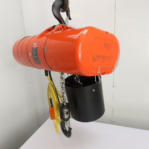 CM Lodestar Model RRS 2Ton 4000LB Electric Chain Hoist 20'Lift 16FPM 230/460 3Ph