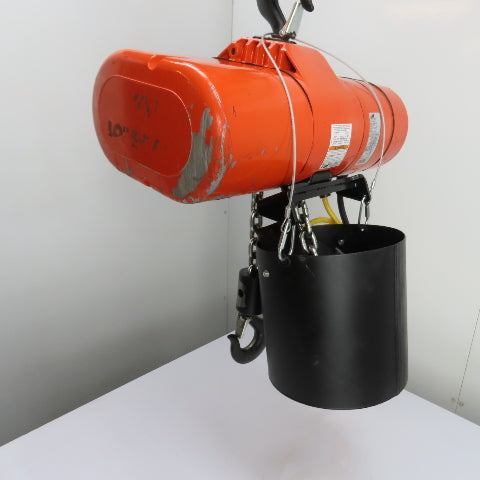 CM Lodestar Model RRS 2Ton 4000LB Electric Chain Hoist 20'Lift 16FPM 230/460 3Ph