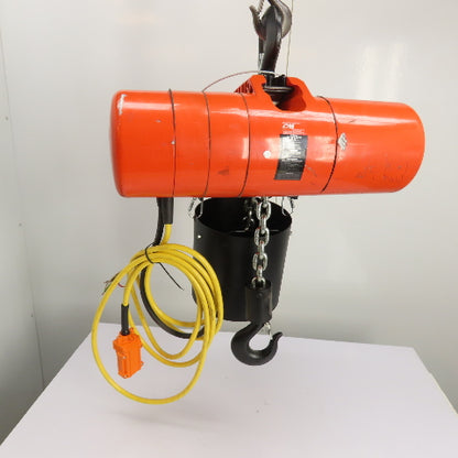 CM Lodestar Model RRS 2Ton 4000LB Electric Chain Hoist 20'Lift 16FPM 230/460 3Ph