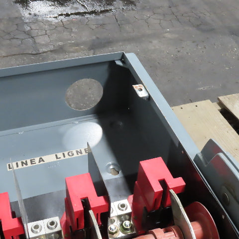 Square D H366N 600A Type 1 Fused Safety Electrical Disconnect 600VAC 300VDC