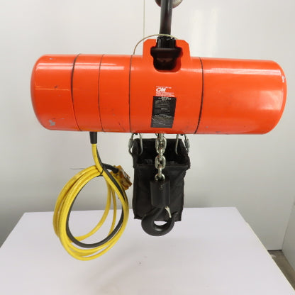 CM Lodestar Model RRS 2Ton 4000LB Electric Chain Hoist 20'Lift 16FPM 230/460 3Ph