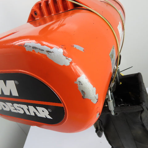 CM Lodestar Model RRS 2Ton 4000LB Electric Chain Hoist 20'Lift 16FPM 230/460 3Ph