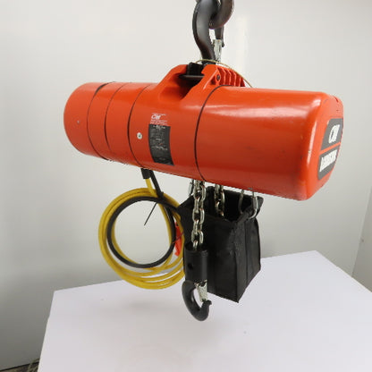 CM Lodestar Model RRS 2Ton 4000LB Electric Chain Hoist 20'Lift 16FPM 230/460 3Ph