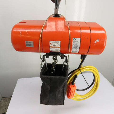 CM Lodestar Model RRS 2Ton 4000LB Electric Chain Hoist 20'Lift 16FPM 230/460 3Ph