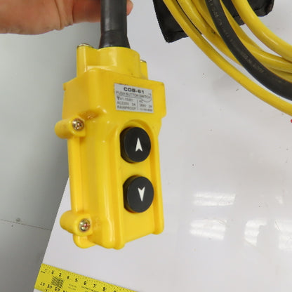 CM Lodestar Model RRS 2Ton 4000LB Electric Chain Hoist 20'Lift 16FPM 230/460 3Ph