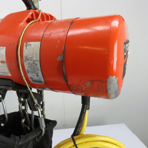 CM Lodestar Model RRS 2Ton 4000LB Electric Chain Hoist 20'Lift 16FPM 230/460 3Ph