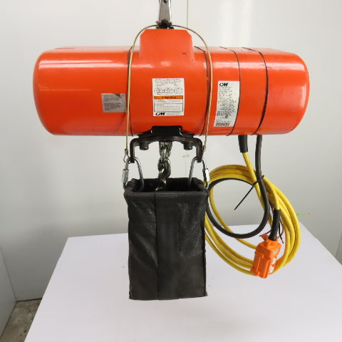 CM Lodestar Model RRS 2Ton 4000LB Electric Chain Hoist 20'Lift 16FPM 230/460 3Ph