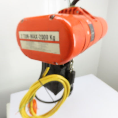 CM Lodestar Model RRS 2Ton 4000LB Electric Chain Hoist 20'Lift 16FPM 230/460 3Ph
