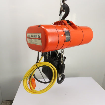 CM Lodestar Model RRS 2Ton 4000LB Electric Chain Hoist 20'Lift 16FPM 230/460 3Ph