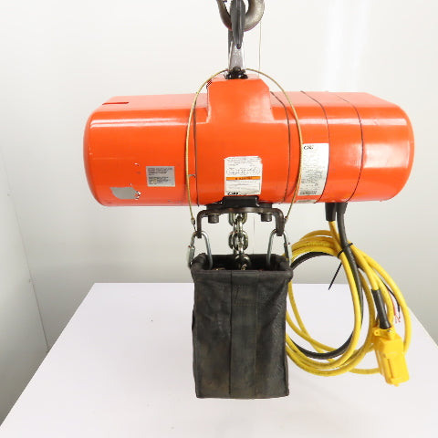 CM Lodestar Model RRS 2Ton 4000LB Electric Chain Hoist 20'Lift 16FPM 230/460 3Ph