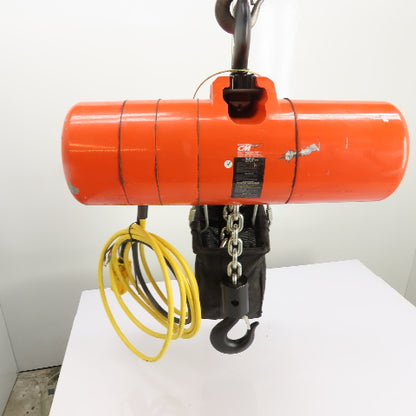 CM Lodestar Model RRS 2Ton 4000LB Electric Chain Hoist 20'Lift 16FPM 230/460 3Ph