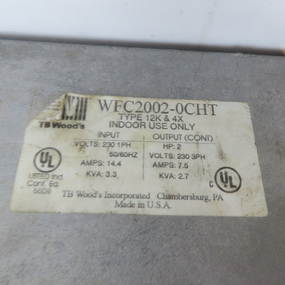 WFC2002-0CHT AC Inverter 230V 1Ph Input 230V 3Ph Output 2HP 7.5A